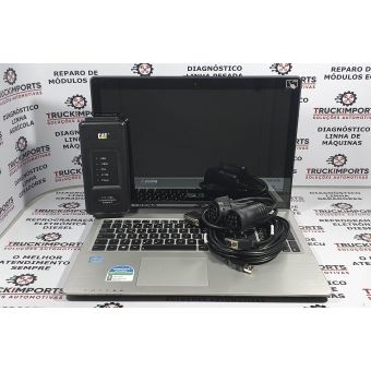 Kit Scanner Caterpillar Adapter 3 + SIS + ET 2024 + Notebook