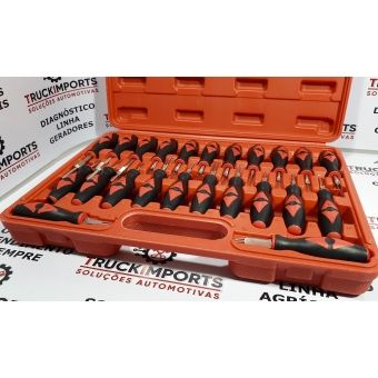 Kit chaves de liberação de terminal - 23 peças